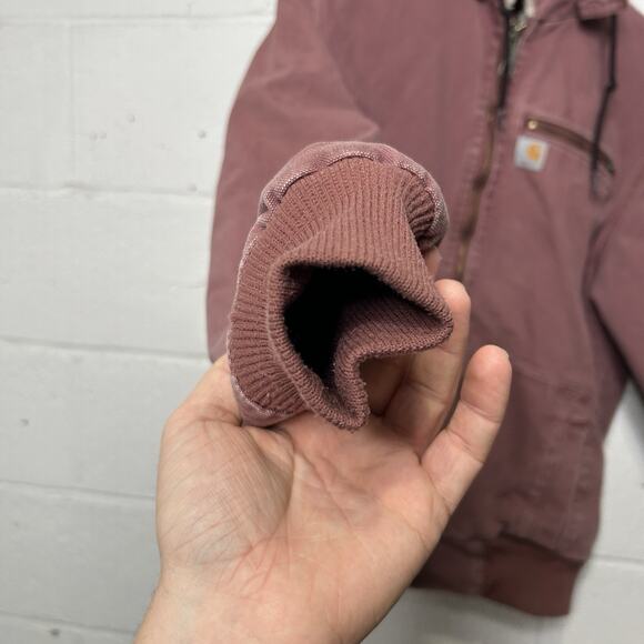 Carhartt Sherpa-Lined Wildwood Jacket “Dried Rose Pink” - Picture 10 of 14